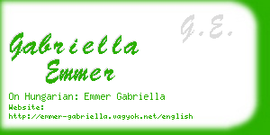 gabriella emmer business card